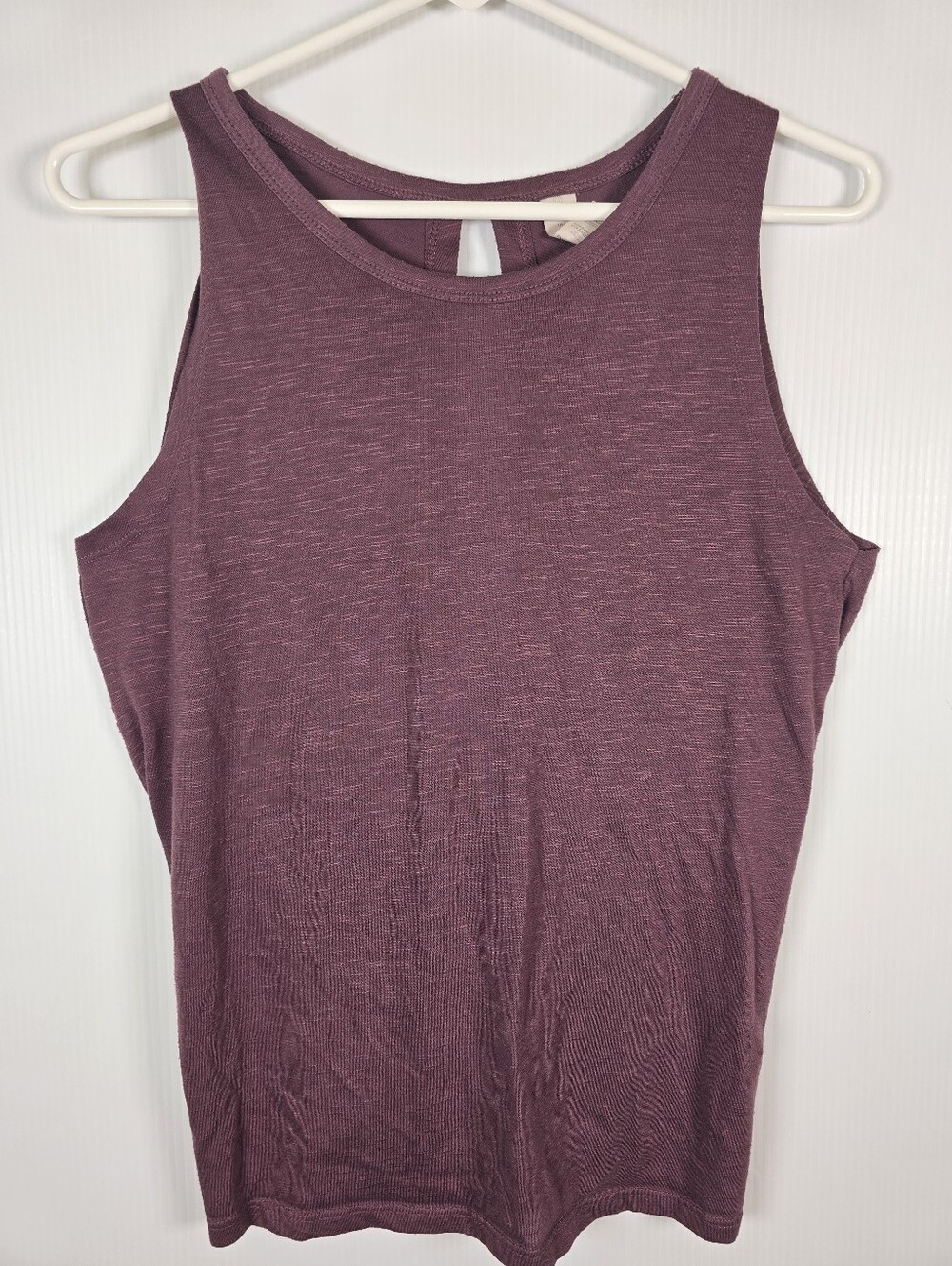 Balance Collection Sleeveless Tank Top Plum Heather Activewear Athleisure Size M